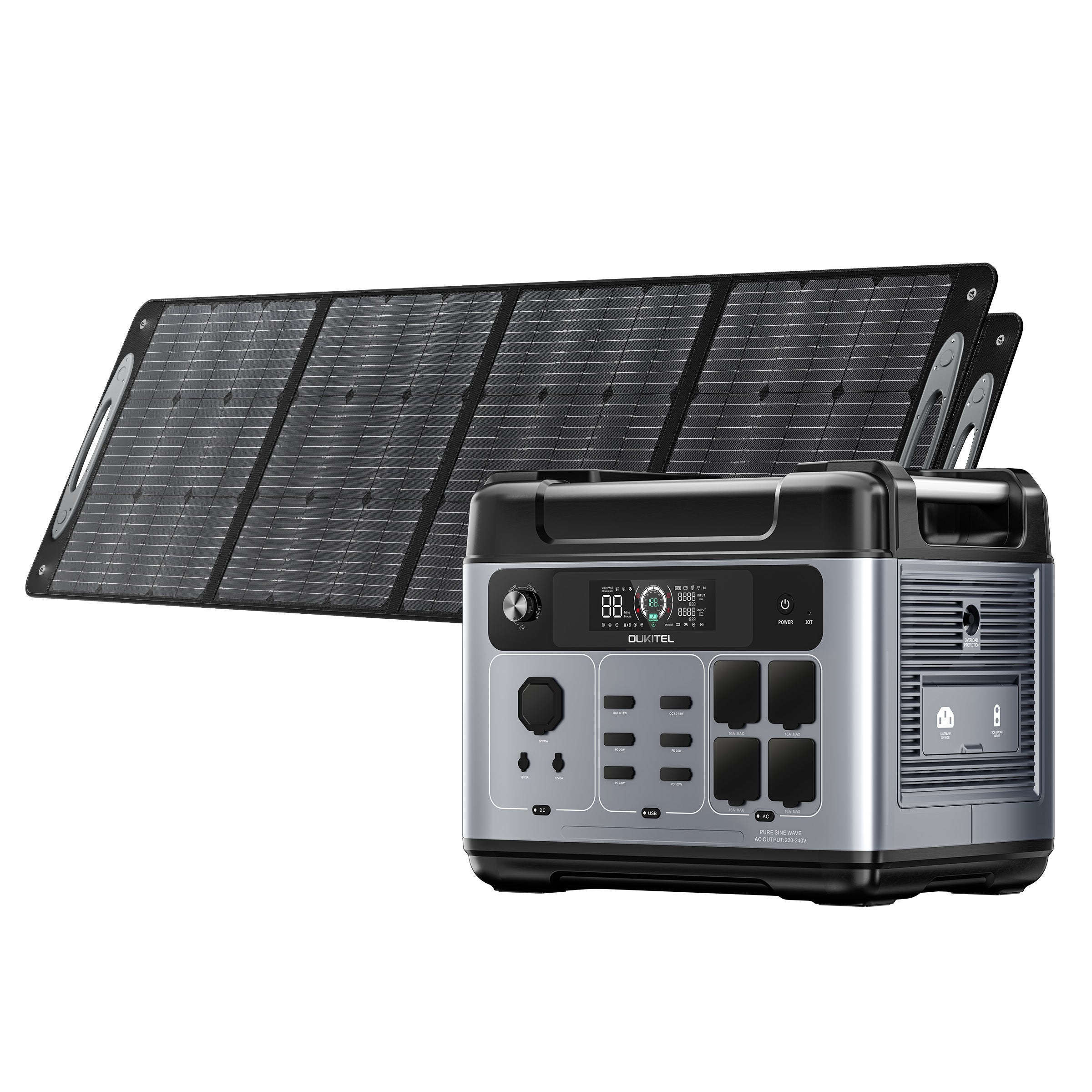 OUKITEL P2001 Plus+2*200W Solar Generator