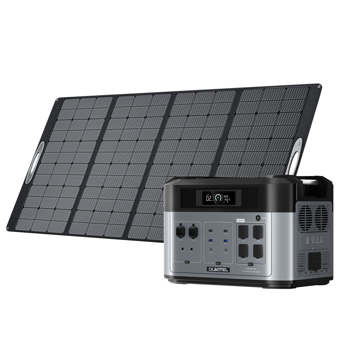 OUKITEL BP2000 Powerstation + 400W Solar Panel