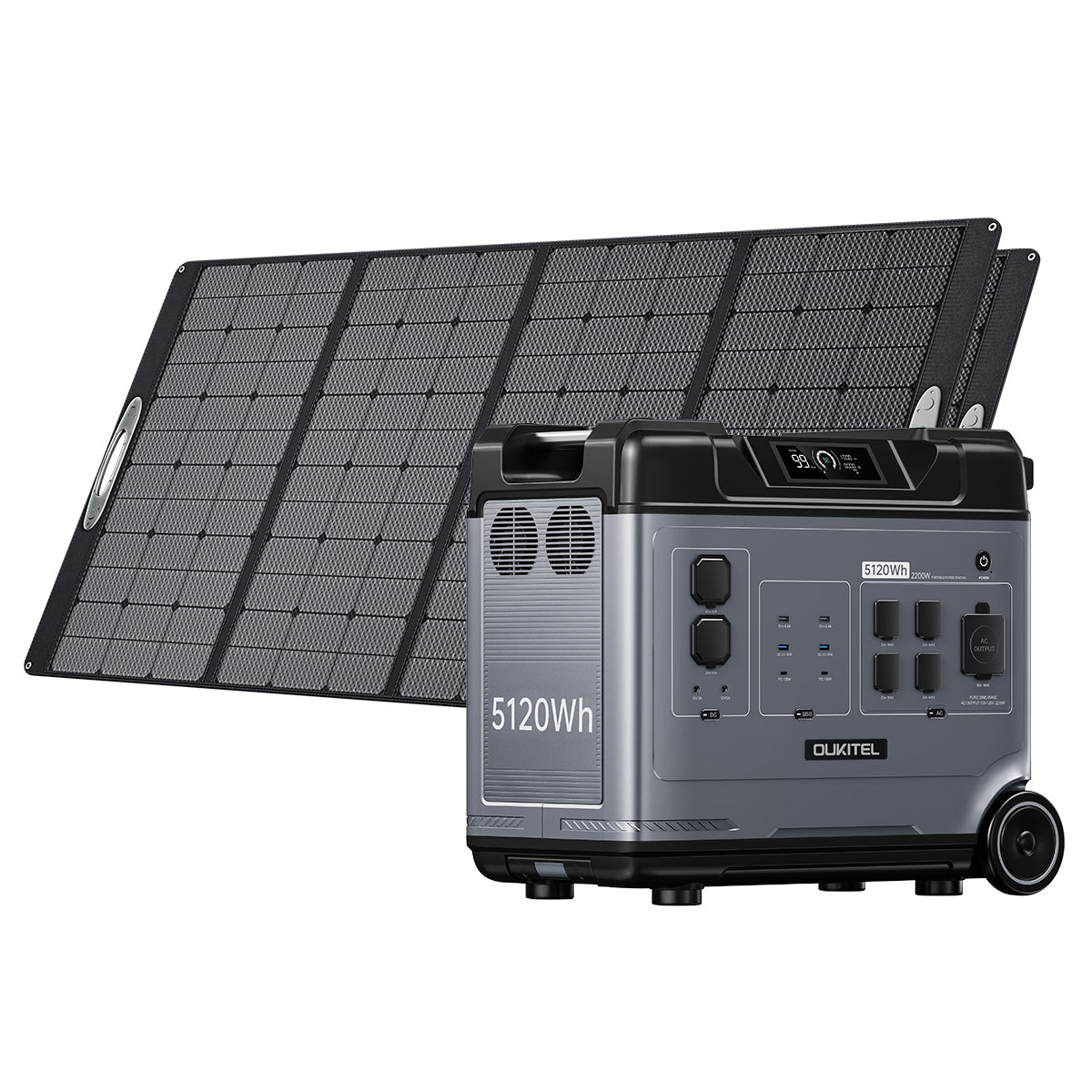 OUKITEL P5000 Home Battery Backup + 2*400W Solar Panels