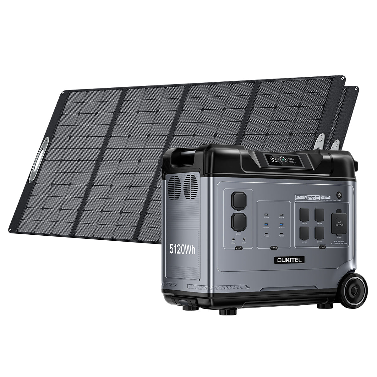 OUKITEL P5000 Pro+2*400W Solar Generator